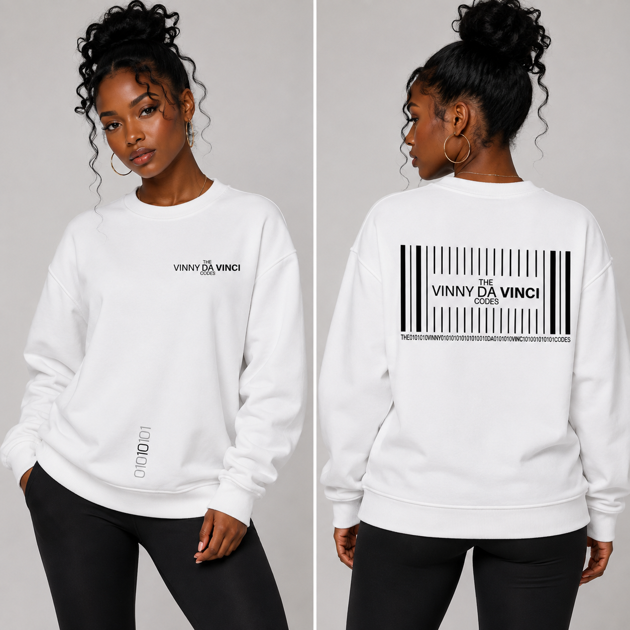 White The Vinny Da Vinci Sweater